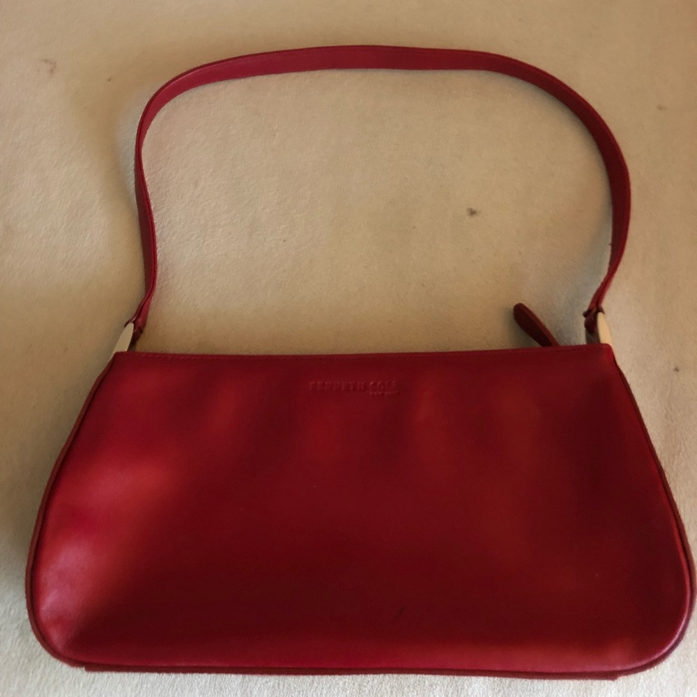Kenneth Cole red patent leather purse